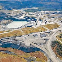 Former Faro Mine Pit